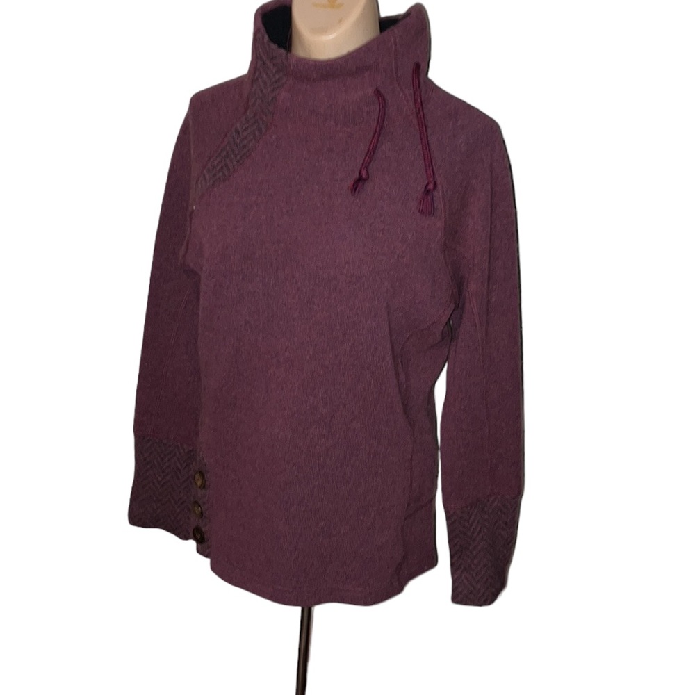 Prana Lucia Sweater Perfect Plum Size S